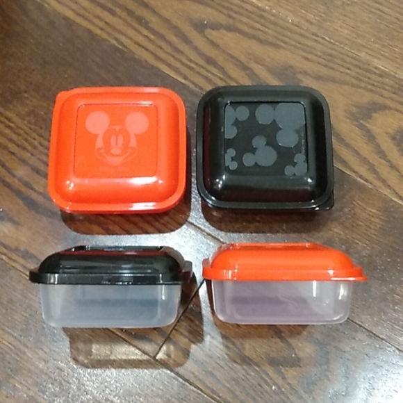 Disney Mickey Mouse 4 Side Dish Snack Container Pack - Picture 6 of 9